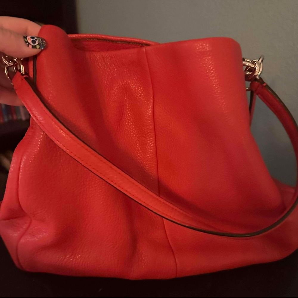 Coach Elegant Red Leather Women's Bag